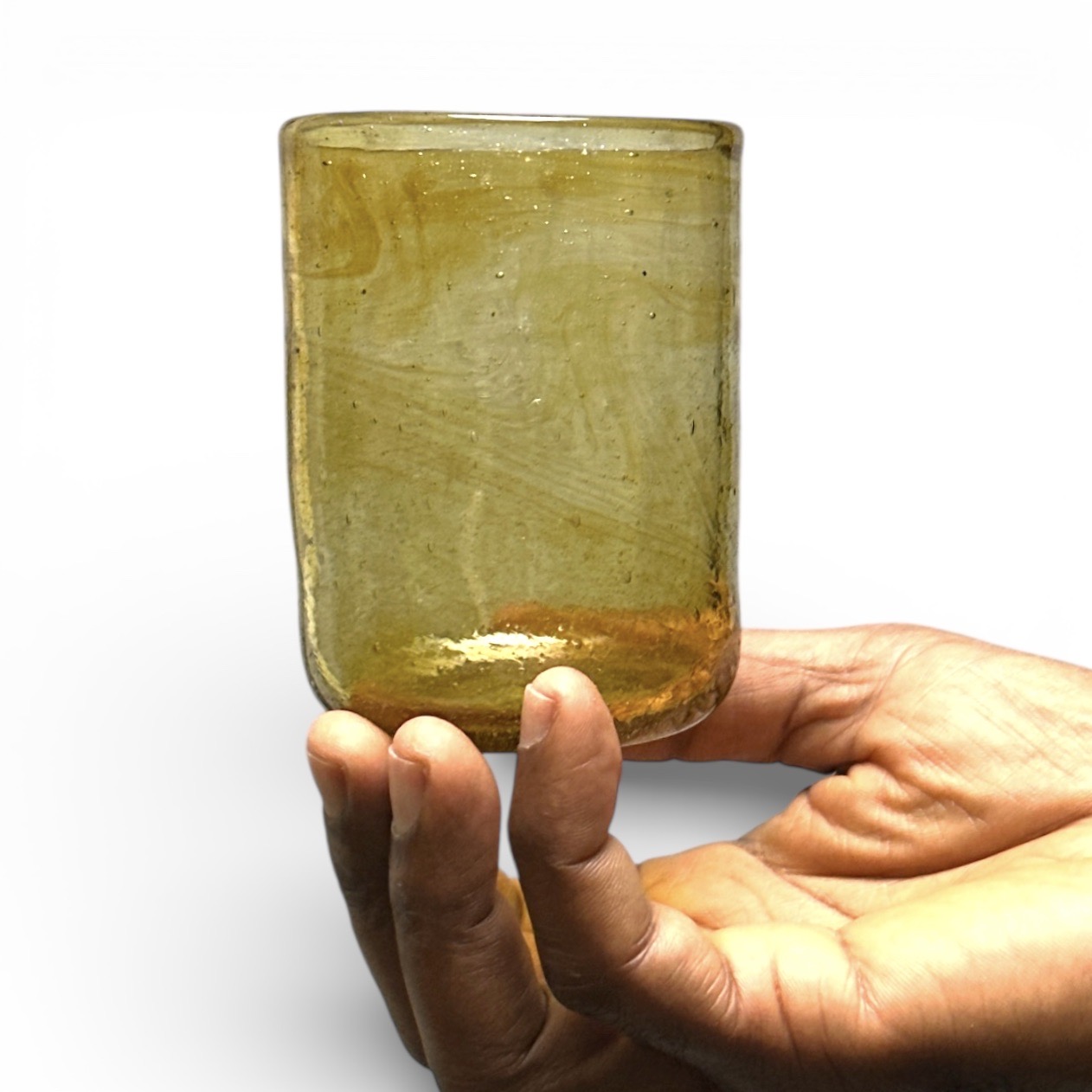 Verre Palantir doré Egypte. VerPa2. La Route des Rois. Lifestyle. Verres Soufflés Egypte