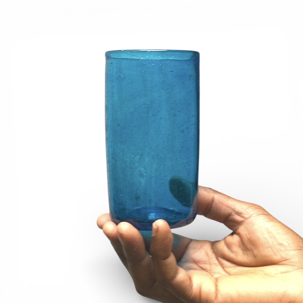 Verre Prométhée Turquoise Egypte. VerPr1. La Route des Rois. Lifestyle. Verre soufflé Egypte