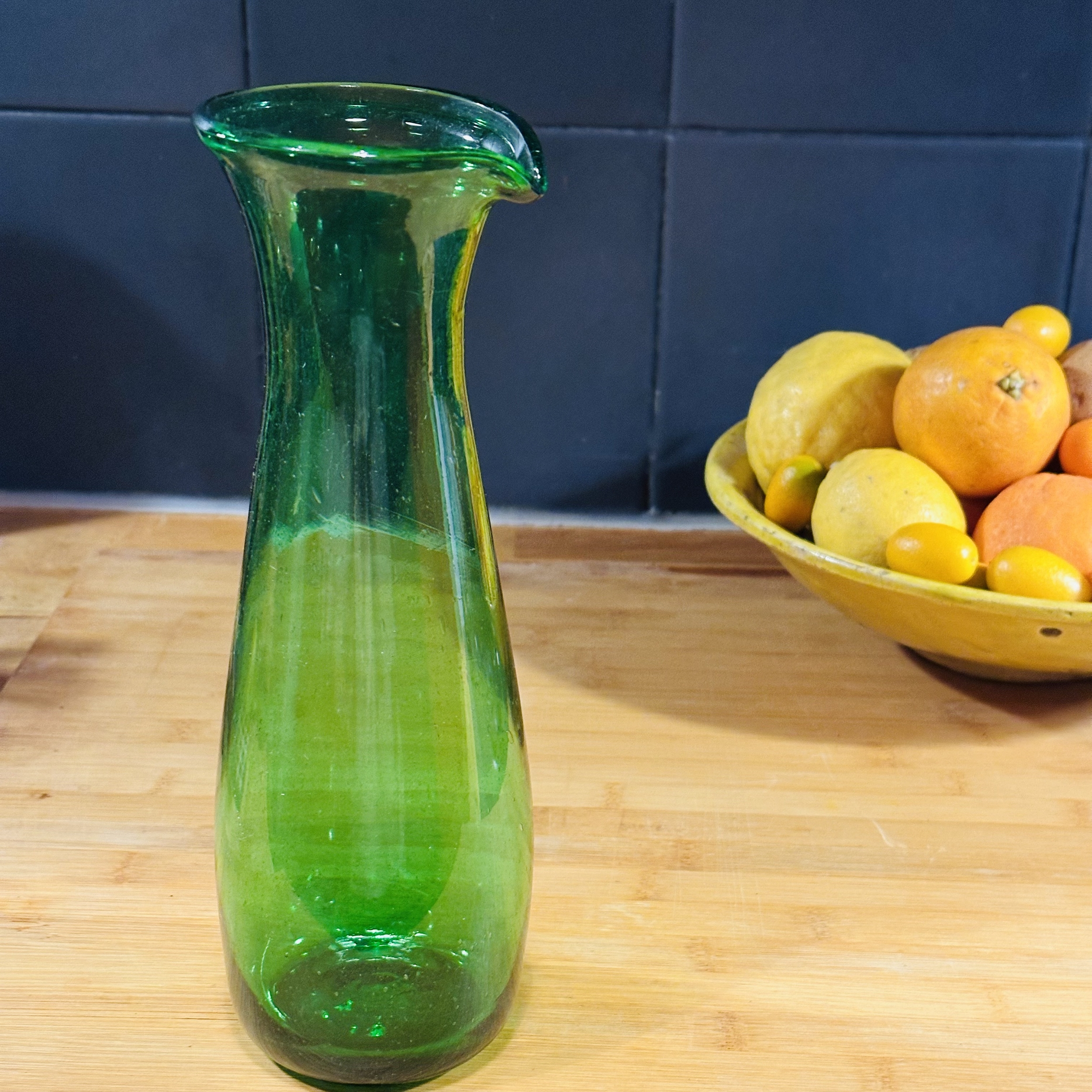 Carafe Hestia verte Egypte. VerHeCa3. La Route des Rois. Lifestyle. Verres Soufflés Egypte