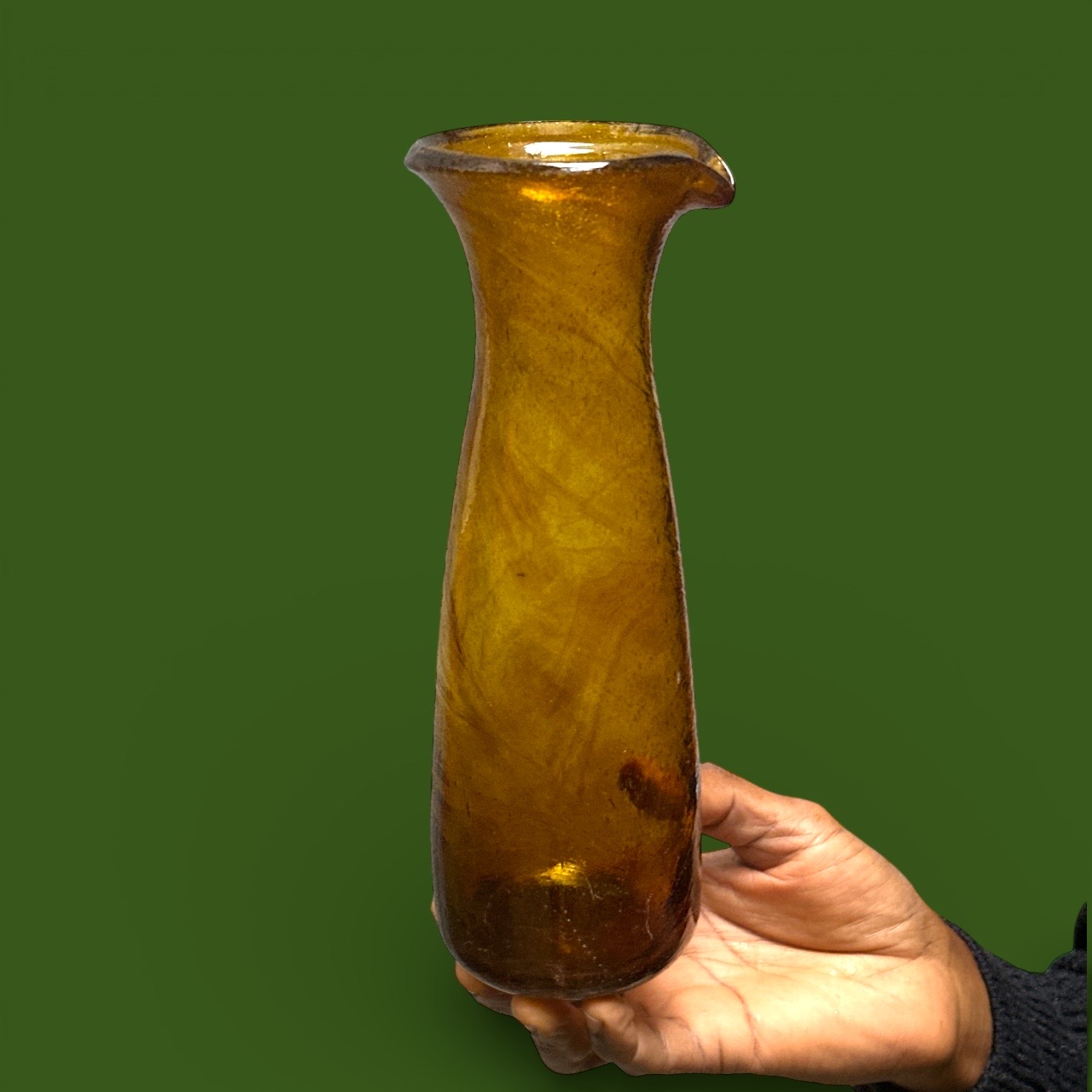Carafe Hestia ambre Egypte (9x25cm)