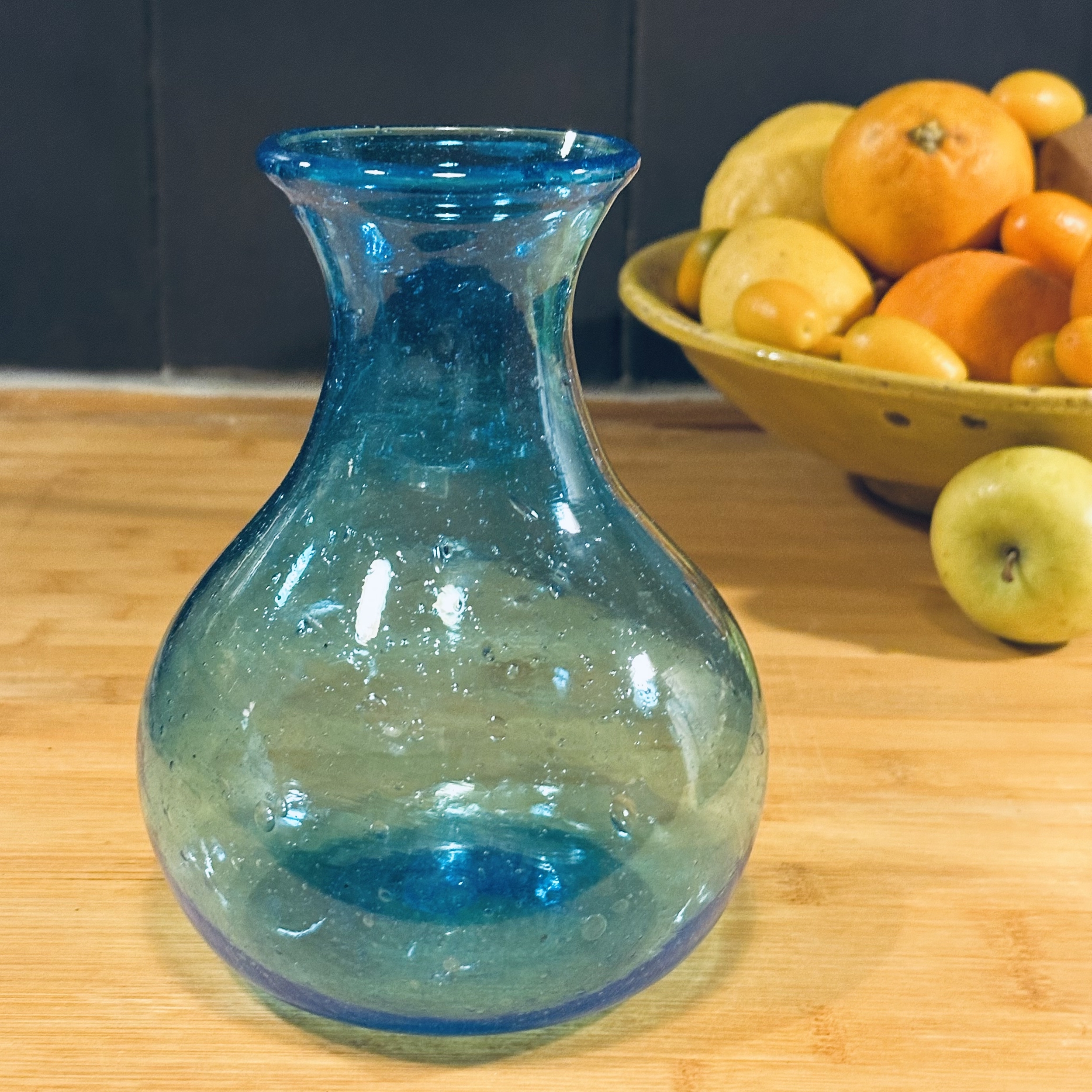 Carafe Badr turquoise Egypte. VerBaCa2. La Route des Rois. Lifestyle. Verres Soufflés Egypte