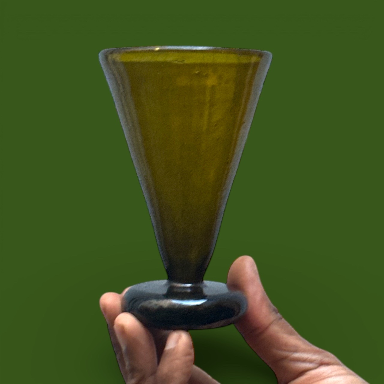 Verre / Coupe Noor kaki Egypte (9x13cm)