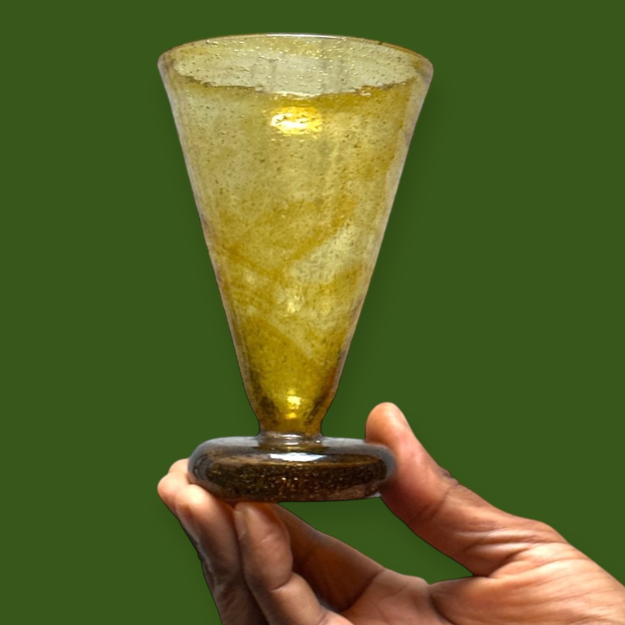 Verre / Coupe Noor doré Egypte (9x13cm)