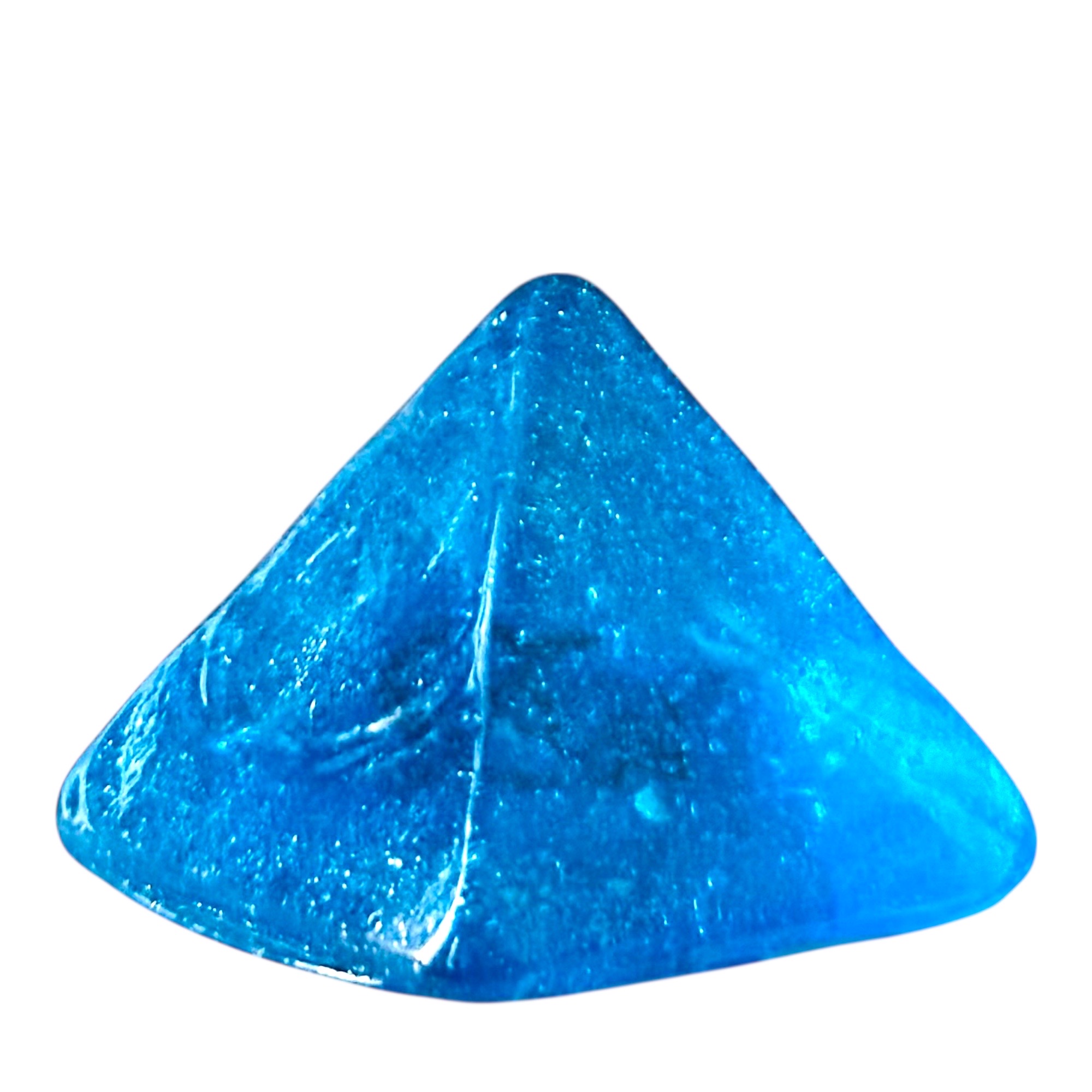 Pyramide en pâte de verre turquoise. VerPyGo4. La Route des Rois. Lifestyle. Pâte de Verre Décorative