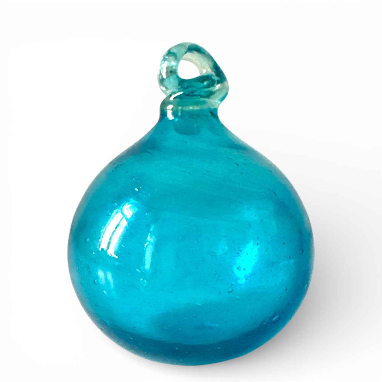 Boule de verre turquoise. Aurora Egypte. Small. VerBou21. Lifestyle. Pâte de Verre Décorative