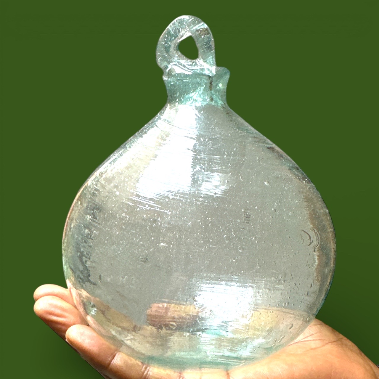 Boule de verre incolore. Aurora Egypte. Extra Large (15x18cm)