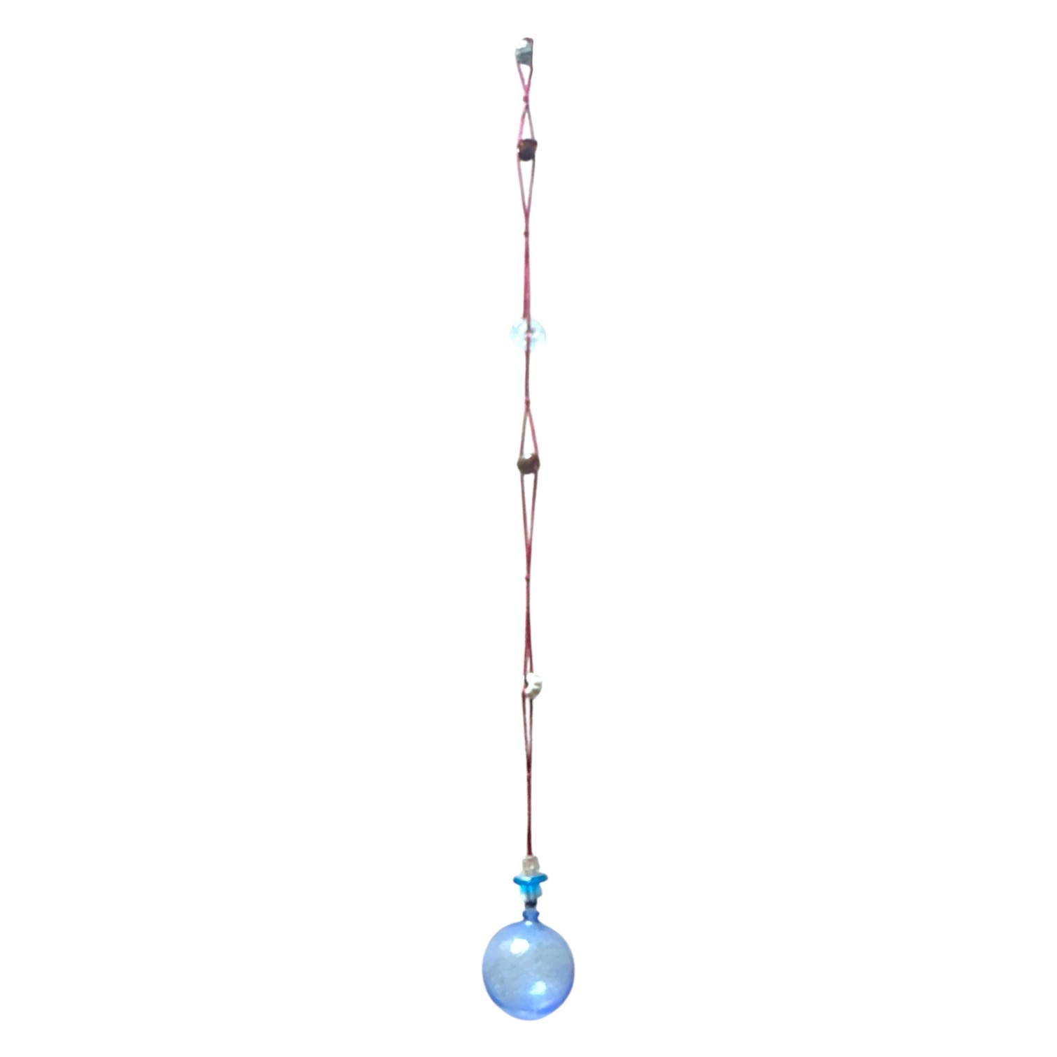 Guirlande Verre Soufflé bleu orage. Bulle Ornement. VerGuiB8. Lifestyle. Pâte de Verre Décorative