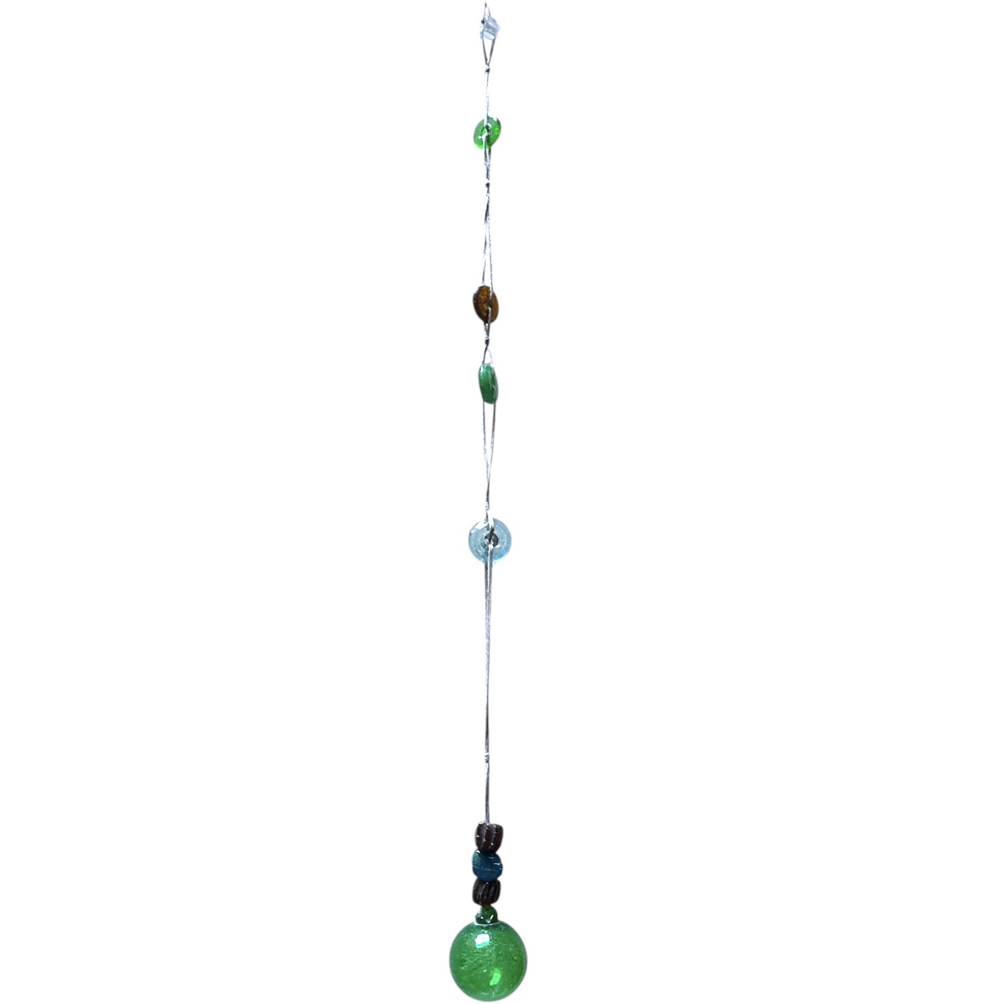 Guirlande Verre Soufflé verte. Bulle Ornement. VerGuiB10. Lifestyle. Pâte de Verre Décorative