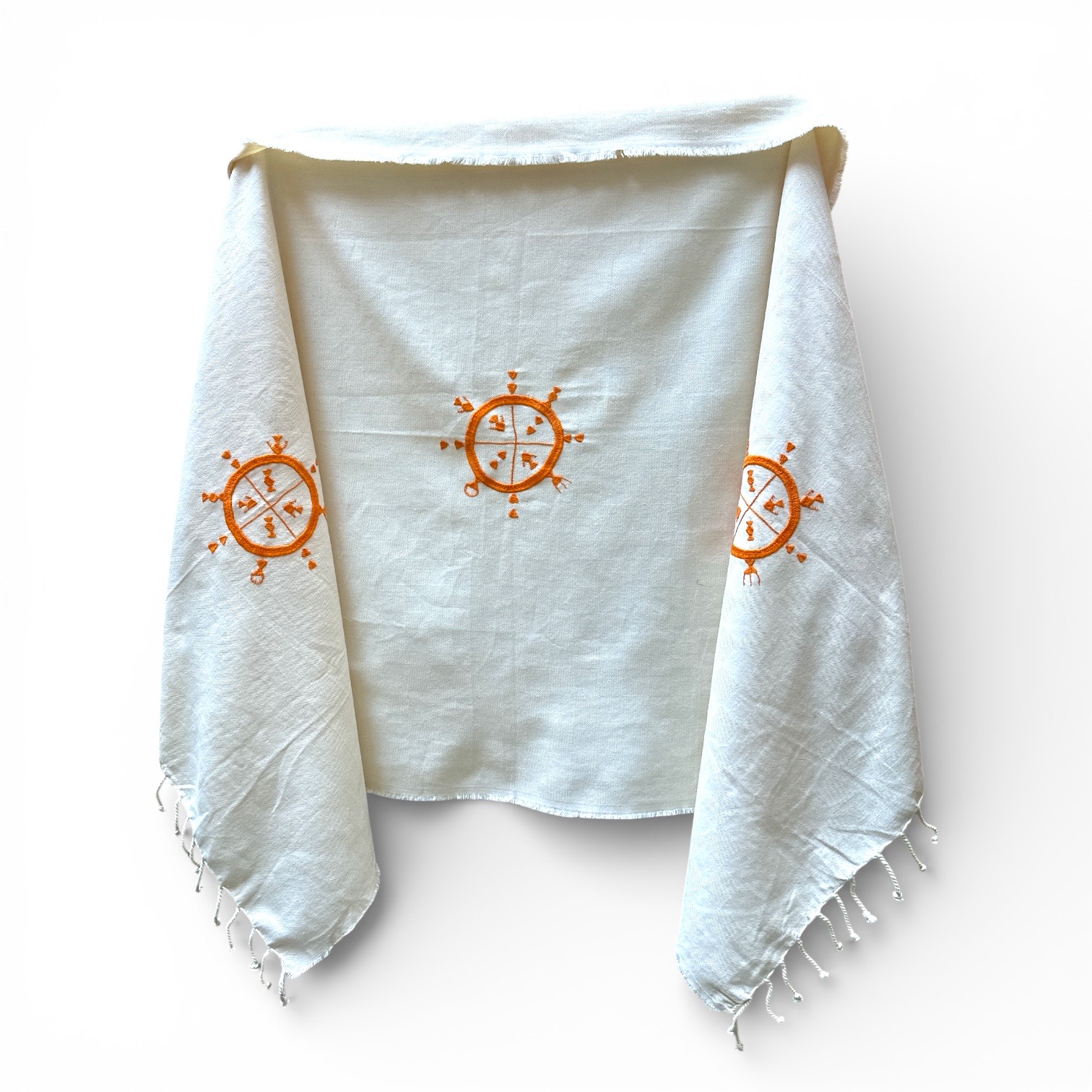 Fouta Amazigh Djebel Orange. TexDj7. La Route des Rois. Lifestyle. Textile
