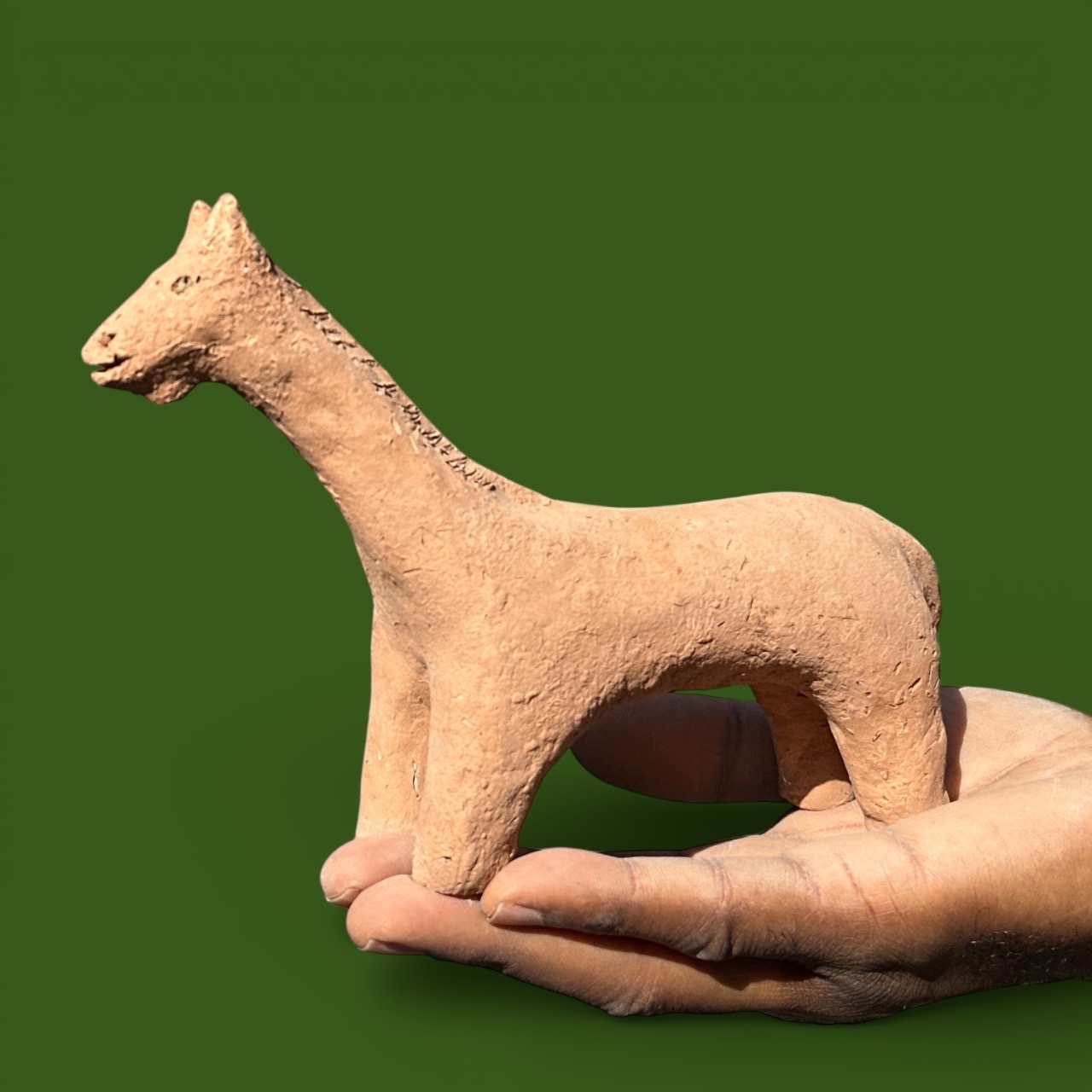 Figurine en terre cuite Fayoum - Animal (18x15cm)