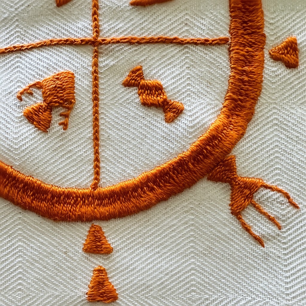 Fouta Amazigh Djebel Orange. TexDj7. La Route des Rois. Lifestyle. Textile
