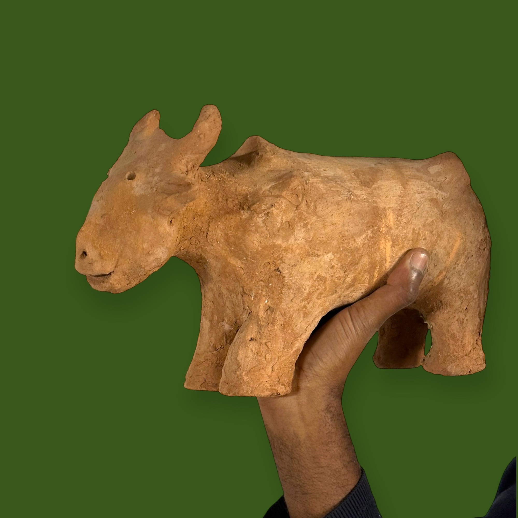 Figurine en terre cuite Fayoum - Animal (40x23cm)