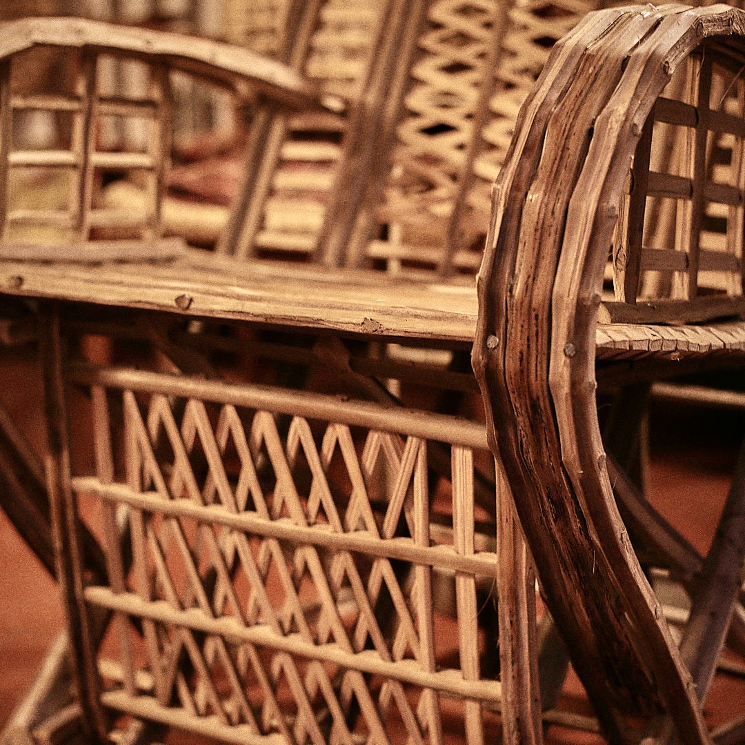 Meuble Artisanal en Bois de Palmier Dattier-Fauteuil Arioso-Egypte. MobAriF. La Route des Rois. Lifestyle. Mobilier artisanal