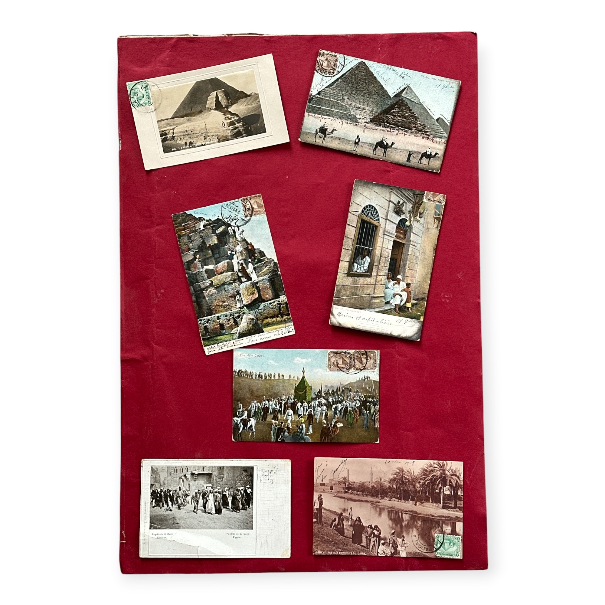 Cartes Postales Anciennes dEgypte. Bro1Cp1. La Route des Rois. Brocante