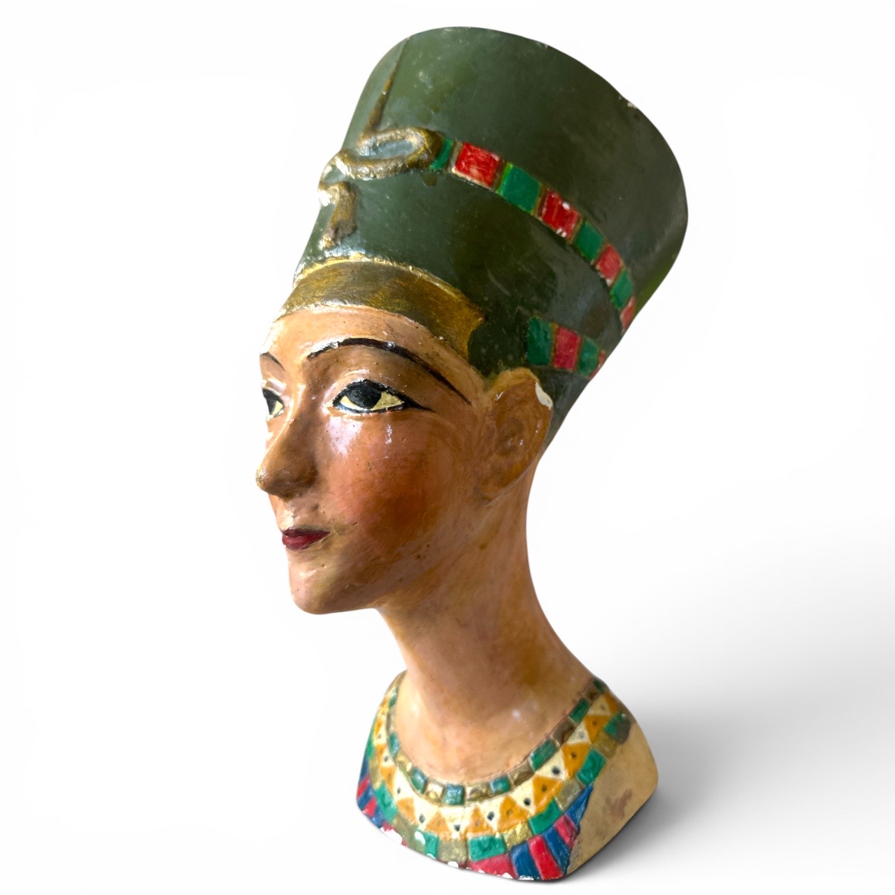 Buste de Néfertiti. Bro1Scul1. La Route des Rois. Brocante