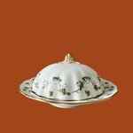 Assiette creuse avec cloche Royal Crown Derby. BroAssRC8. La Route des Rois. Brocante