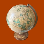 Globe Terrestre. BroGlo1. La Route des Rois. Brocante