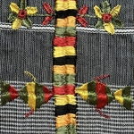 Voile Shali brodé. TexSh5. La Route des Rois. Lifestyle. Textile