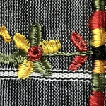 Voile Shali brodé. TexSh5. La Route des Rois. Lifestyle. Textile