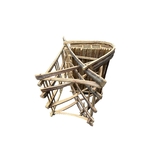 Meuble Artisanal en Bois de Palmier Dattier-Fauteuil Arioso-Egypte. MobAriF. La Route des Rois. Lifestyle. Mobilier artisanal