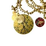 Collier Oneïssa Carmin et Antique Gold. XXX6. La Route des Rois. Lifestyle. Bijoux