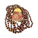 Collier Jasmine Carmin et Antique Gold. BijA12. La Route des Rois. Lifestyle. Bijoux