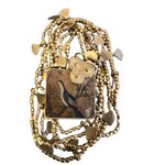 Collier Zaoura Carmin et Antique Gold. BijA15. La Route des Rois. Lifestyle. Bijoux