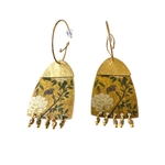 Boucles doreilles Tamah Carmin et Antique Gold. BijA4. La Route des Rois. Lifestyle. Bijoux