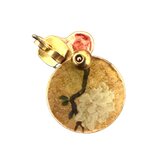 Boucles doreilles Zihla Carmin et Antique Gold. BijA2. La Route des Rois. Lifestyle. Bijoux