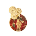 Boucles doreilles Zihla Carmin et Antique Gold. BijA2. La Route des Rois. Lifestyle. Bijoux
