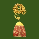 Collier Yazira Carmin et Antique Gold. BijA14. La Route des Rois. Lifestyle. Bijoux