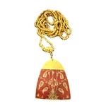 Collier Yazira Carmin et Antique Gold. BijA14. La Route des Rois. Lifestyle. Bijoux
