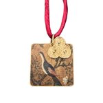 Collier Yasmina Carmin et Antique Gold. BijA7. La Route des Rois. Lifestyle. Bijoux