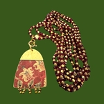 Collier Jasmine Carmin et Antique Gold. BijA12. La Route des Rois. Lifestyle. Bijoux