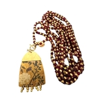 Collier Jasmine Carmin et Antique Gold. BijA12. La Route des Rois. Lifestyle. Bijoux