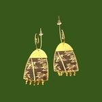 Boucles d'oreilles Tamah Noires et Cendres. BijA5. La Route des Rois. Lifestyle. Bijoux