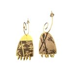 Boucles doreilles Tamah Noires et Cendres. BijA5. La Route des Rois. Lifestyle. Bijoux