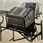 Photographie Originale - Machine à Additionner Burroughs. Bro1Ph2. La Route des Rois. Brocante
