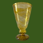Verre à pied Jafar doré Egypte. VerJa1. La Route des Rois. Lifestyle. Verres Soufflés Egypte