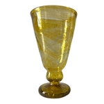 Verre à pied Jafar doré Egypte. VerJa1. La Route des Rois. Lifestyle. Verres Soufflés Egypte