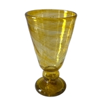 Verre à pied Jafar doré Egypte. VerJa1. La Route des Rois. Lifestyle. Verres Soufflés Egypte