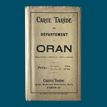 Carte Taride du Département d'Oran. La Route des Rois. Librairie. Voyage