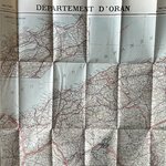 Carte Taride du Département dOran. La Route des Rois. Librairie. Voyage