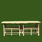 Meuble Artisanal en Bois de Palmier Dattier-Banc Salam-Egypte. MobSB. La Route des Rois. Lifestyle. Mobilier artisanal