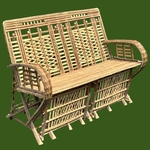 Meuble Artisanal en Bois de Palmier Dattier-banquette Thiqa-Egypte. MobPBT. La Route des Rois. Lifestyle. Mobilier artisanal