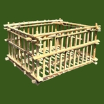 Meuble Artisanal en Bois de Palmier Dattier-cagette khashabi-Egypte. La Route des Rois. Lifestyle. Mobilier artisanal