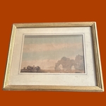 Aquarelle par Jules Jamin vers 1855. BroAqJJ1. La Route des Rois. Brocante