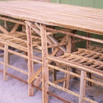 Meuble Artisanal en Bois de Palmier Dattier-Banc Salam-Egypte. MobSB. La Route des Rois. Lifestyle. Mobilier artisanal