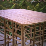 Meuble Artisanal en Bois de Palmier Dattier-Grande Table Wilaya-Egypte. MobPTW. La Route des Rois. Lifestyle. Mobilier artisanal