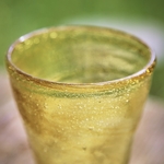 Verre à pied Jafar doré Egypte. VerJa1. La Route des Rois. Lifestyle. Verres Soufflés Egypte